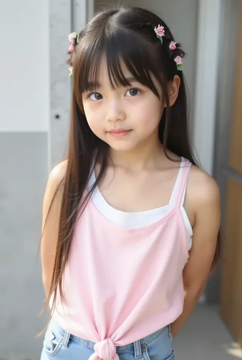 big eyes、世界一cute中学生、Use your arms 、at the end of my vagina、laughing,( She's a Middle School Student 、There are:1.8),(8k, ORIGINAL PICTURES, Highest Quality, masterpiece: 1.45), medium chest、and、symbol body、(realistic, photorealistic: 1.8), 8...