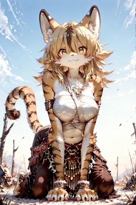 ((meow meow pose)), perfect face, focus girl, ((focus face)), parfect eyes, solo, (masterpiece, detailed:1.2), highest quality, Ultra High Quality, 64k, Beautiful and delicate anthropomorphic girl, Incredibly detailed and intricate, (furry:1.6), flipped ha...