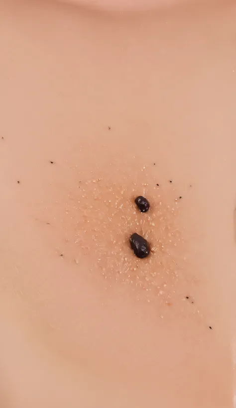 55yo, extreme closeup of a blonde-hair chubby woman's armored hand resting on her thigh, ringed fingers gripping steel, top bra midriff red-metal armor showing scratches and beauty marks beneath — photorealistic, russian big blue eyes, looking down, from_b...