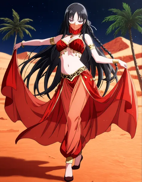 (1girl:1 . 5) , (Seul:1 . 5) , score_9 , score_8_haut , score_7_haut , source_anime , Official work  , ultra-detailed , masterpiece , better quality , high resolution , beaux yeux , detailed eyes , Detailed face , beautiful detailed eyes,red eyes, black ha...