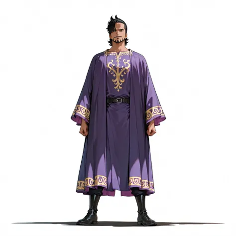 (male), (old man), slim body), (mullet hair, black hair, dark skin), (red beard), (black eyes), (giant body), (giant character), (solo), (single character), (full body version), (white background), (no background), (highly detailed), (((shadow))), (standin...