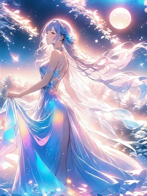 Textured Skin, Ultra-fine, high resolution, anatomically correct , masterpiece, Many Awards , front in the sky 、 girls 1人, Alone, lower body moisture removal hairstyle , Long Shot、Miraculous singing voice 、affectionate、 a...