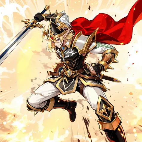 masterpiece, better quality, amazing quality, male character, celtic guardian, elf muscled male character,