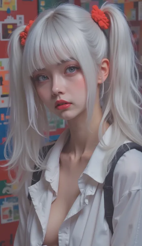 a woman wearing a hat and jacket with a backpack, 2 Tech Wear women, photograph of a Tech Wear woman, cyber future jacket, trench comments with many pockets, jacket, Tech Wear clothes, light gray, wearing japanese Tech Wear, comments, Tech Wear look and...