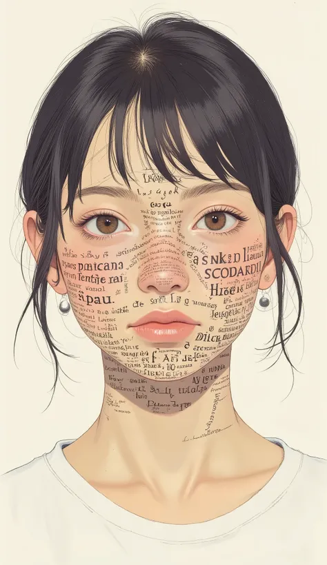 font portraits: conveying emotional states through characters. portraits using words: conveying emotions through font configuration. using characters, to reproduce portraits of people, graph, number. using different fonts, Dimensions , Color and text str...