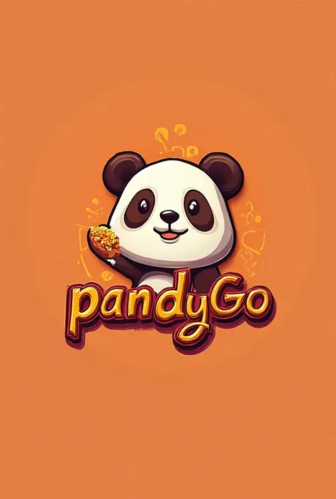 Design for logo fastfood brand it's name is pandyGo I wanna creative 3d  logo that's with panda but a part of name of the brand colors prefer to use red and orange and yellow but for adult not very cartoony design 