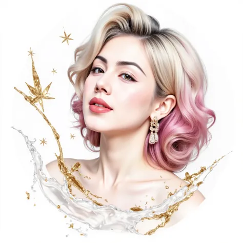 (White background:1.4),(marilyn monroe, head silhouette, Eyes closed, Long colored hair, Oriental elements),(Chinese illustration:1.3,Paper Art:1.3, キルティングPaper Art:1.2),( Streamlined Design, Clear lines, High sharpness,Better Quality, Very detailed, Maste...