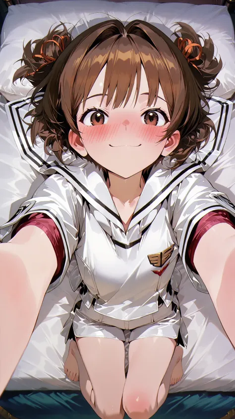 (Masterpiece: 1.2), (Best Quality, Excellent Quality, Very Aesthetic, Latest, Very Detailed), Not Suitable for Work, score_9, score_8_up, score_7_up, anime_source, ((Li Xiaoran)), 1 Boy, Solo, (Brown Eyes, Brown Hair), Topper Body, (Close-Mouthed Smile, De...