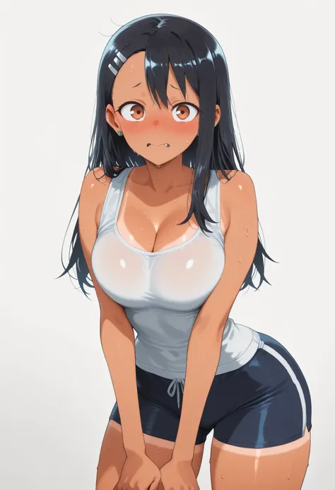 core_9, score_8_up, score_7_up, score_6_up, score_5_up, score_4_up, masterpiece, high quality, BREAK, 1girl, 1girl,, looking at viewer, nose blush, shiny legs, shiny body, shiny hair, clear skin, clear body, solo, thick thigh, thick thighs, solo, female, l...