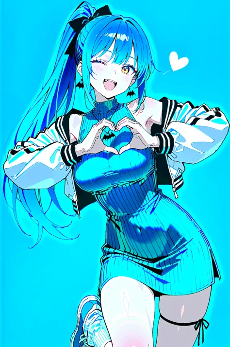 masterpiece, best quality, amazing quality, 1girl, mx2j, sos adult, (wagashi \(dagashiya\):0.9), (healthyman:0.7), (sincos:0.6), (gogalking:0.5), NNLP, yellow eyes, multicolored eyes, dark blue hair, sidelocks, blue streaked hair, long hair, high ponytail,...