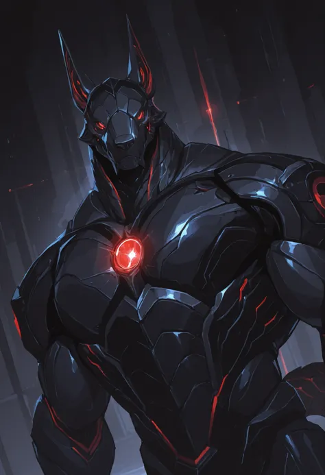 score_9, score_8_up, score_7_up, score_6_up, score_5_up, score_4_up, gigerworld, anthro jackal, wearing black waistcoat over heavy armor, bulky, wide chest
cybrog, anthro, jackal, male, Muscle, Delicate face, Delicate eyes, 1 big tail, (glowing LED), rubbe...