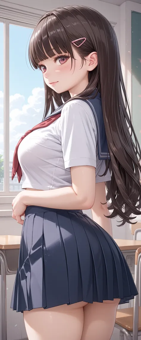 high resolution, Adult Woman , Good Lighting, Despicable, , (I haven't taken off my clothes), (((school uniform,))), , Abdominal area only, (), , cute faces getting creampied, I' m I'm so embarrassed that I blush, embarrassed, (), ((Dark Haired))(bi...