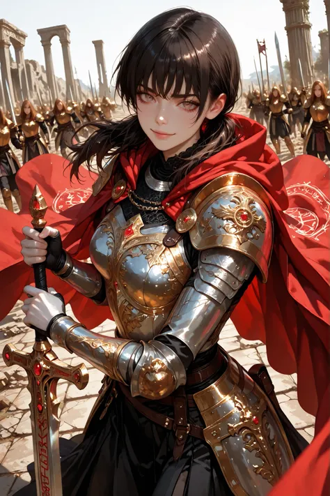 1 girl, Mitaka Asa, long hair, low ponytails, dark brown eyes, pretty eyes, detailed eyes, gradient eyes, crystal eyes, long eyelashes, beautiful eyes, beautiful face, perfectly symmetrical face, delicate and harmonious features, face with golden ratio, be...