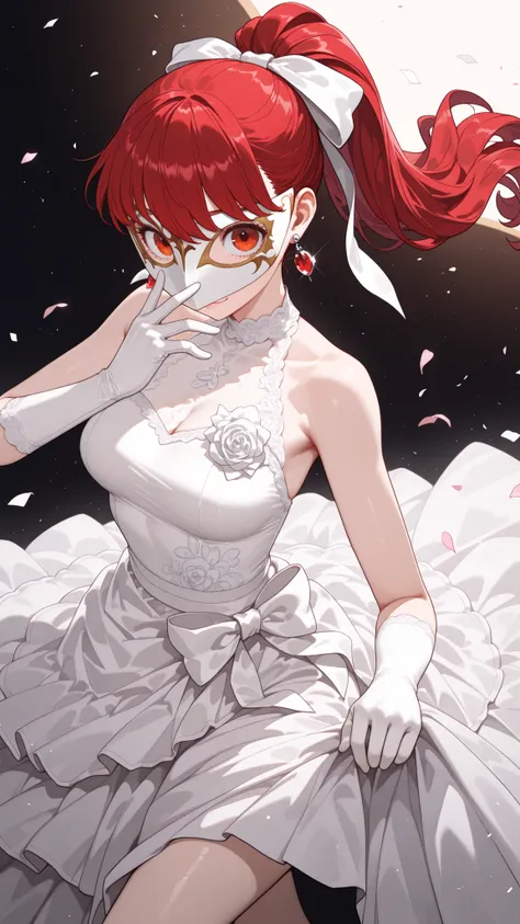 Photorealistic:1.5,(Draped dress:1.6,)volumetric lighting,shape hard-edged:1.3,(eyes Reflection:1.5),(big 瞳孔 eyes:1.7),Sparking big eyes:1.2,赤い髪,(detail Beautiful eyes:1.5),watch viewers:1.3,light smile:1.2,Happy Light Smile,Beautiful Red Eyes,,Rich color ...