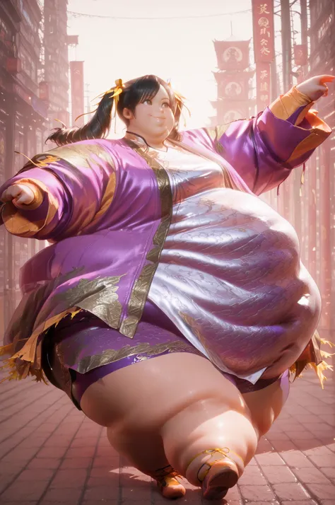 1girl, solo, masterpiece, best quality, Ling Xiaoyu, long hair, black hair, twin tails, brown eyes,, Asian, shirt, long sleeves, hair ornament, ribbon, hair ribbon, open clothes, shorts, open jacket, purple jacket, purple shorts, Chinese clothes, short dre...