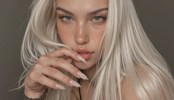 A 22-year-old young man has a broad rectangular face shape with soft and proportional features. His eyes are grey-green, deep and expressive, a little thoughtful , but a calm look. The almond-shaped shape of the eyes gives intelligence and light mystery. ...