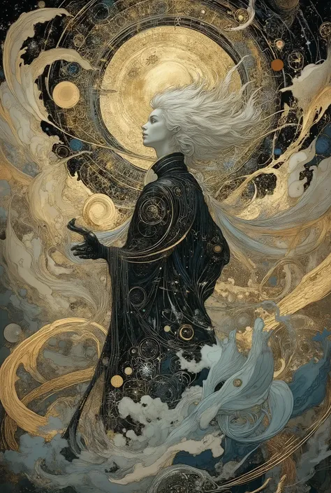 Inspired by the world of Michael Whelan, Keith Parkinson, the Gothic fantasy of Gerald Brom, and Dave Mckean. And Italo Calvino's invisible Cities. He is handsome, animated, mercurial, witty and a mad genius with the manners of an aristocrat. Age varying ...