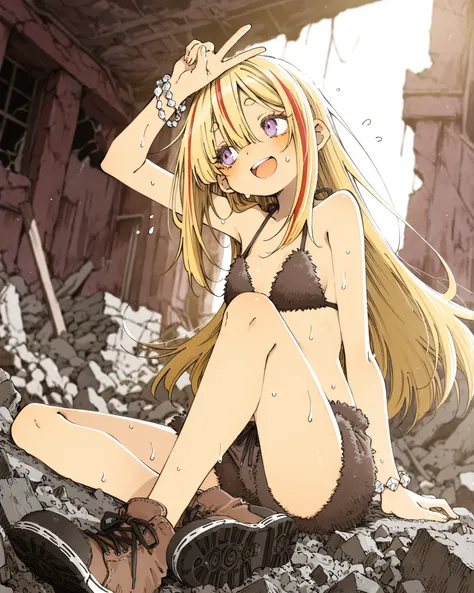 ((Abara Heiki style)), ((Masterpiece)), ((best quality, amazing quality)), (cinematic lighting), ((very aesthetic, absurdres, newest)), ((detailed background, negative space, blurry background, depth of field, Asymmetrical background)), (dynamic angle, fro...