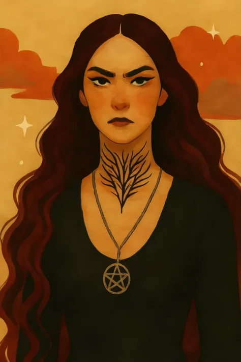 2D ART, hyper detailed gouache painting, illustration, gougoupaintleaves style, portrait of a man, 1boy, solo, long_hair, braided brown hair, high_ponytail_hairstyle, male_drow:1.5, dark elf, black eyes, black_sclera, detailed face, handsome features, dark...