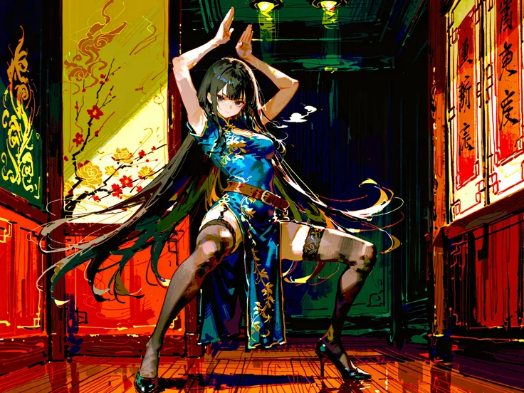 ((detailed eyes)),clear glassy eyes, (masterpiece, detailed:1.2), highest quality, Ultra High Quality, 40k, solo, Beautiful and delicate girl, ((focus face)),
Extremely long hair, black hair, Diagonally trimmed bangs, trimmed bangs, low tide Long hair, blo...