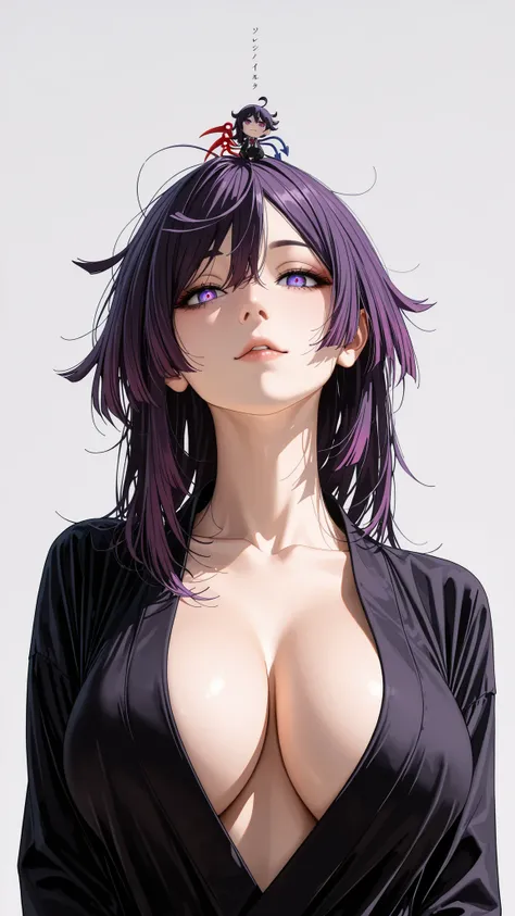 Yuzuriha in Hell's paradies, gros seins nue, totalement nue, The golden ratio, Proper composition,BEAUTIFUL ILLUST,RATION, (masterpiece, detailed:1.2), maorix,score_9, score_8_up, score_7_up, score_6_up, score_5_up, 1girl, huge tit, five anatomically corr...