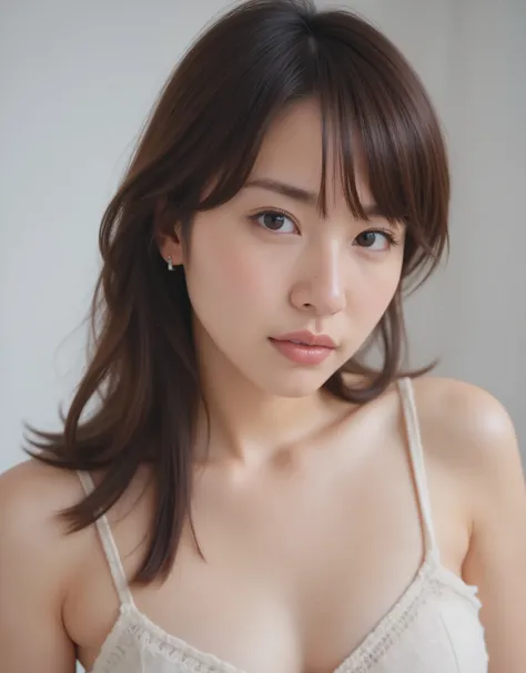 1 Girl,(Highest Quality, 8k, 32K, masterpiece),(Realistic: 1.5),Riho Yoshioka:2.5,nude:4.3,drooling saliva and puffy nipples:2.9, Aragaki Yui,Japanese Girl,(美しいhigh resolution32k, Ridiculous Art), 完全にNaked, and I'm not even wearing underwear, My Breasts ...