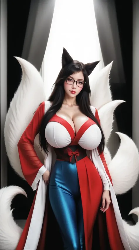 Full body Photo, full-length portrait of extremely perfect quality, front view, head-on view, front view, Standing straight, Facing front, well-lit face, slim heart-shaped face, extremely detailed body details, very perfect eyes, ultra realistic eyes, Two-...