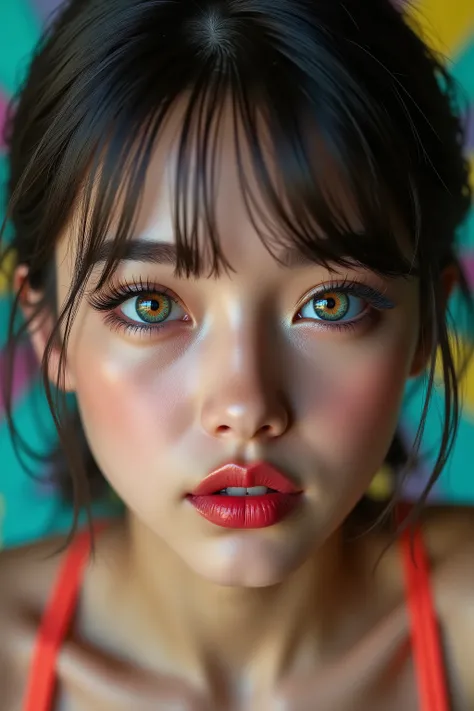 realistic (photorealistic Realism) , (Key Directive: - "The priority is the anatomical accuracy and texture of the materials" - "Ultra-sharp human eyes with biological accuracy") (ultra realistic texture details: velvety skin, hair), (dark hair (short hair...