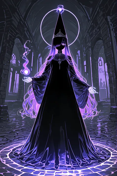 (source_anime,xxx667_illu,glowing,) The ghostly medival princes is a ghost.(She has a transparent skin, the silhouette of her skeletal bones can be see through.) She has a mature physique. She has ghostly pale skin and bruises under her eyes. She has tire...