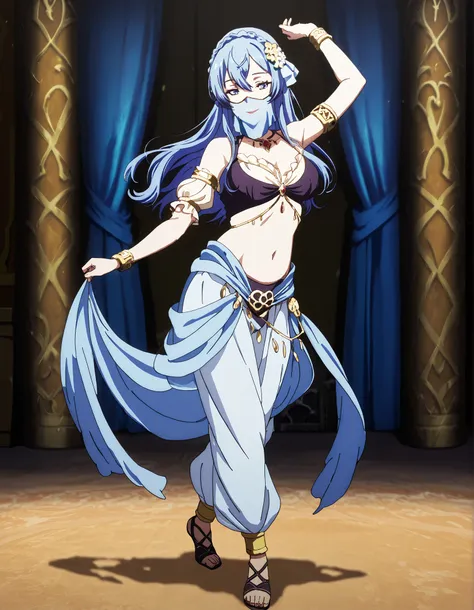 (1girl:1 . 5) , (Seul:1 . 5) , score_9 , score_8_haut , score_7_haut , source_anime , Official work , ultra-detailed , masterpiece , better quality , high resolution , beaux yeux , detailed eyes , Detailed face , beautiful detailed eyes,blue hair, braid, ...