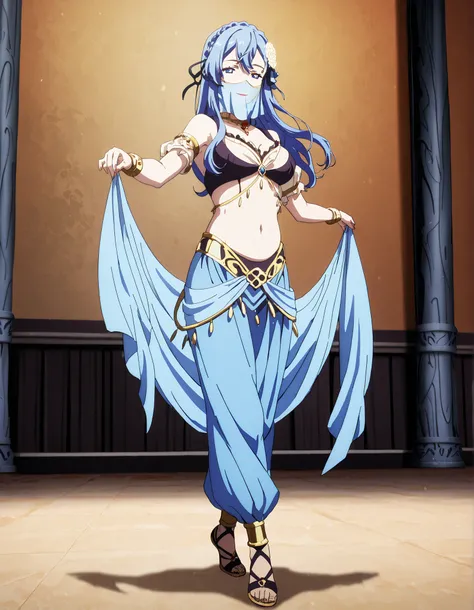 (1girl:1 . 5) , (Seul:1 . 5) , score_9 , score_8_haut , score_7_haut , source_anime , Official work , ultra-detailed , masterpiece , better quality , high resolution , beaux yeux , detailed eyes , Detailed face , beautiful detailed eyes,blue hair, braid, ...