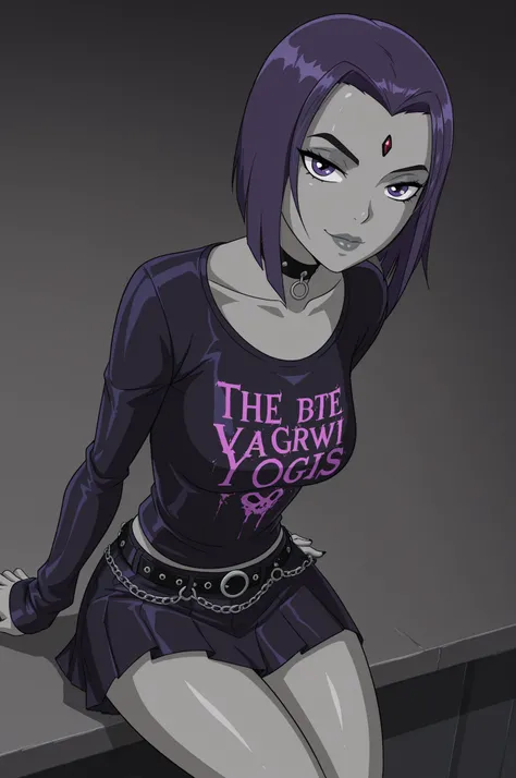 ,IllustriousQual, goth gyaru,Stable_Yogis_Anatomy_Negatives_V1,Smooth_Quality,(Mikoyan style:0.7),(theofficialpit style),(masterpiece,best quality,ultra_detailed,highres,absurdres:1.2,amazing quality,very aesthetic), source_anime, raven from teentitans, gr...