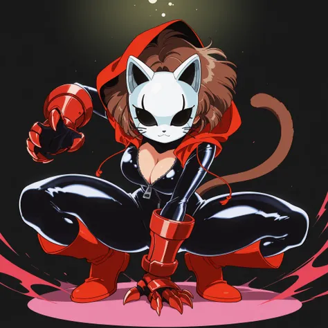 masterpiece, ultra-HD, impressionism, high detail, best quality, very aesthetic, 8K, best quality, beautiful, ultra-high resolution, 32K UHD, sharp focus, hrn_yc Style, bokeh, retro artstyle, 1990, 1girl, solo, short hair, brown hair, bob cut, puffy hair, ...