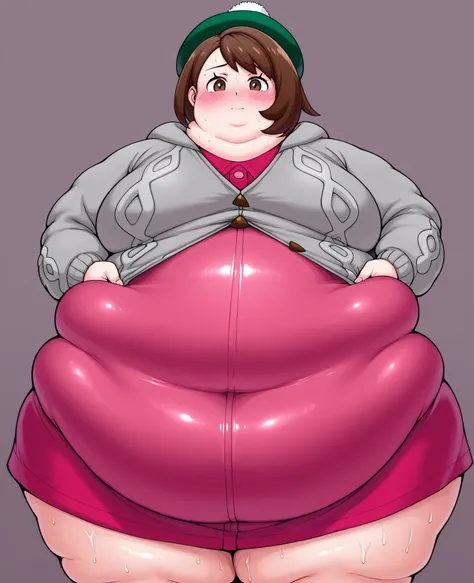 masterpiece, best quality, solo, 1girl, score_9, score_8_up,score_7_up BREAK, 1girl, solo, chubby, fat, very fat, obese, obesearms and legs, sloppy stomach, saggy round breasts, fat face, fupa, double chin, plump, thick thighs, thigh, morbidly obese, immob...