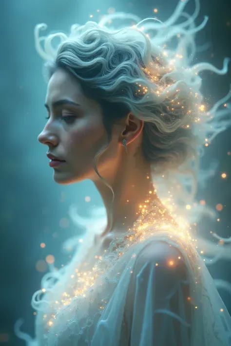 High quality，8K Ultra HD，beautiful double exposure，goddes