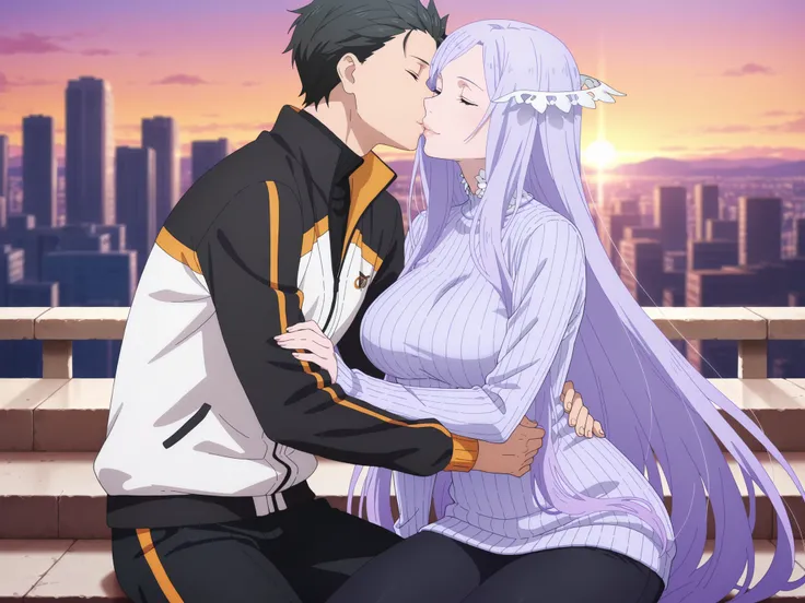 newest , masterpiece , anime screencap , anime coloring , masterpiece, best quality, quinella, 1girl, adult female, long hair, light purple hair, close eyes, glamorous bodies, attractive bodies, big Curvy, Neat, big breasts, thick thighs, Toned thighs, ((b...