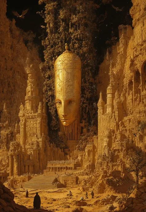 A faceless god, A Titan who fought in primordial battles and learned to watch and wait. He is the last of them, his kind. Father of Remembrance, He Who Is Reflection and Memory, his countenance is a mirror that reveals Truth and banishes Confusion. The anc...