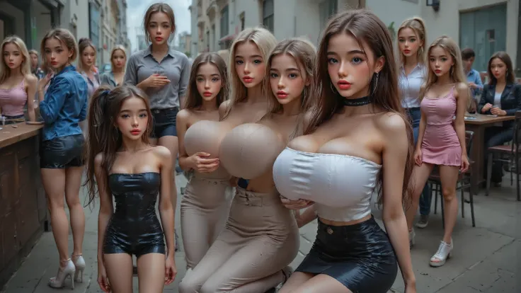 10-year-old small tiny very young prepubescent braidded thinspo asian thai girl (lolitas) + skinny asian thai girl + two very long braidded pony tail + Very long hair + hair reaching knee + huge thigh gap + plump lips + long pointing tits + big huge oversi...
