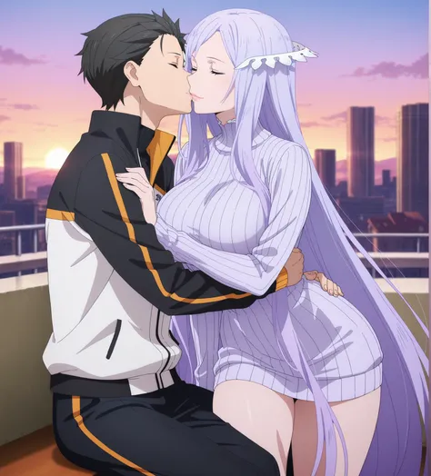 newest , masterpiece , anime screencap , anime coloring , masterpiece, best quality, quinella, 1girl, adult female, long hair, light purple hair, close eyes, glamorous bodies, attractive bodies, big Curvy, Neat, big breasts, thick thighs, Toned thighs, ((b...