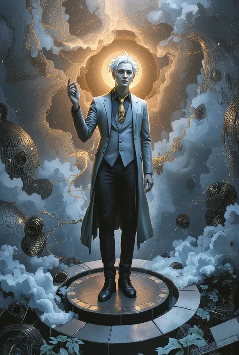 Inspired by the world of Michael Whelan, Keith Parkinson, the Gothic fantasy of Gerald Brom, and Dave Mckean. And Italo Calvino's invisible Cities. He is handsome, animated, mercurial, witty and a mad genius with the manners of an aristocrat. Age varying ...