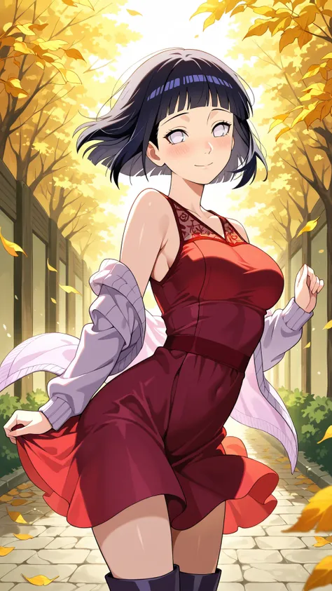 BREAK (masterpiece:1.2), best quality, high resolution,8k wallpaper, (illustration:0.8), (beautiful detailed eyes:1.6),Anime-style narrow alleyway in autumn, stone pavement covered with fallen leaves, soft golden light filtering between tall buildings, fai...