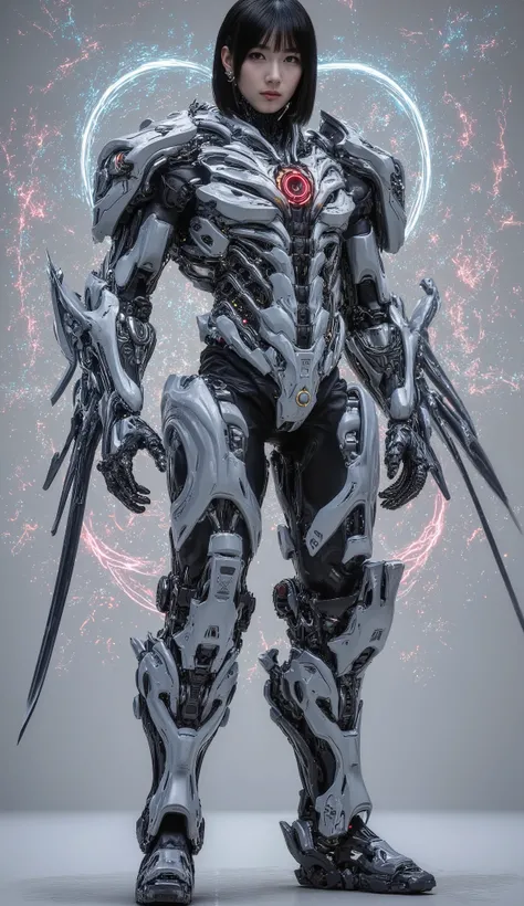 portrait,　Full body drawing、Full Body,　(cybernetic art:1.3),　(Energy Cores:1.2),　Living Being,　(real:1Full body drawing、BIG VIEW、Full Body、Bio Weapon、Biological Weapons 、down to the smallest detail、 in detail、Please draw clearly