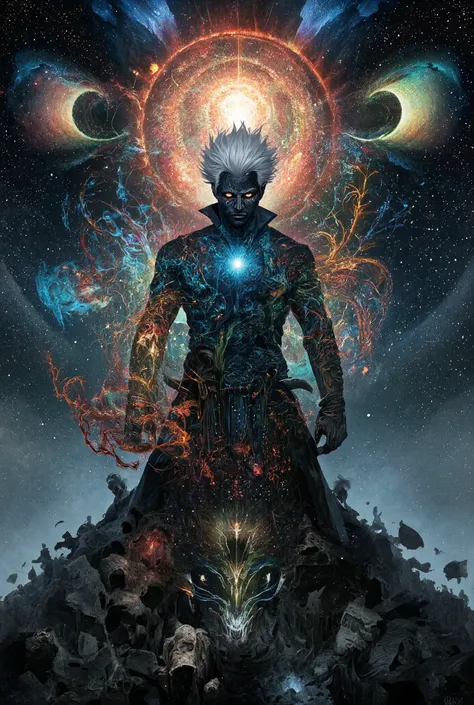 Inspired by the world of Michael Whelan, Keith Parkinson, the Gothic fantasy of Gerald Brom, and Dave Mckean. And Italo Calvino's invisible Cities.  He is handsome, animated, mercurial, witty and a mad genius with the manners of an aristocrat. Age varying ...