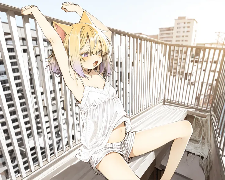 ((Abara Heiki style)), ((Masterpiece)), ((best quality, amazing quality)), ((very aesthetic, absurdres, newest)), ((detailed background, negative space, blurry background, depth of field, Asymmetrical background)), (dynamic angle, wide shot, from side), ((...