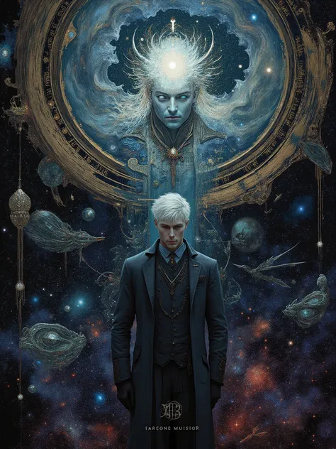 Inspired by the world of Michael Whelan, Keith Parkinson, the Gothic fantasy of Gerald Brom, and Dave Mckean. And Italo Calvino's invisible Cities. He is handsome, animated, mercurial, witty and a mad genius with the manners of an aristocrat. Age varying ...