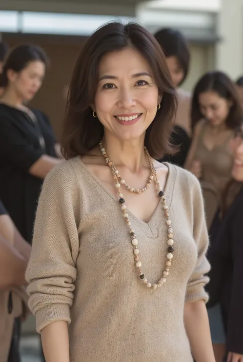 high resolution, masterpiece, Highest Quality, high resolution, (edition of: 1.4), (realistic: 1.2, 超realisticな: 1.1,  realistic: 1.37), (sharp focus controlled by the master: 1.4), Women lining up in front of a hotel, physical-based rendering, unrivaled b...