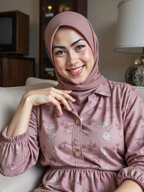 hyper HD, Masterpiece, Textured skin, 4K, Best quality of potrait a Beautiful hijab asian woman white fairy skin wearing dress , close-up half body , perfect hijab, detail veil , hyper realistic scarf and ornate on her side big back head hijab on likely hi...