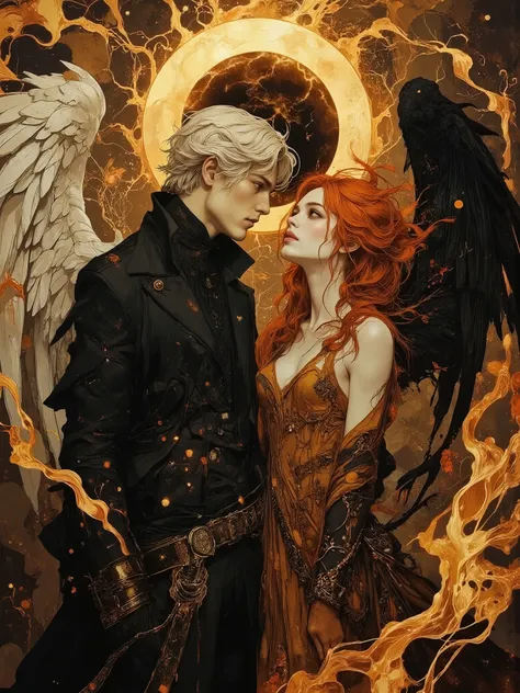 (masterpiece),(Highest quality),(Super detailed),(Ultra-high resolution) , (Best illustrations), 32k, an ancient luxurious temple,dynamic lights, shiny, glitter
Done in a balanced and vivid impressionist style symbolizing harmony of opposites ((and the sea...