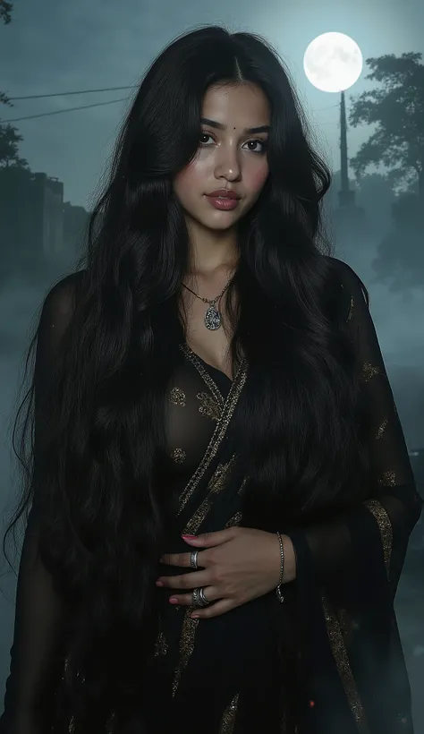 Score_9, Score_8_up, Score_7_up, Score_6_up, Score_5_up, Score_4_up, Source_fantasy, Tag1_dark_fantasy, Tag2_witch,
A hauntingly beautiful and youthful depiction of a daayan — an enigmatic dark enchantress aged around 20, exuding a chilling yet irresistibl...