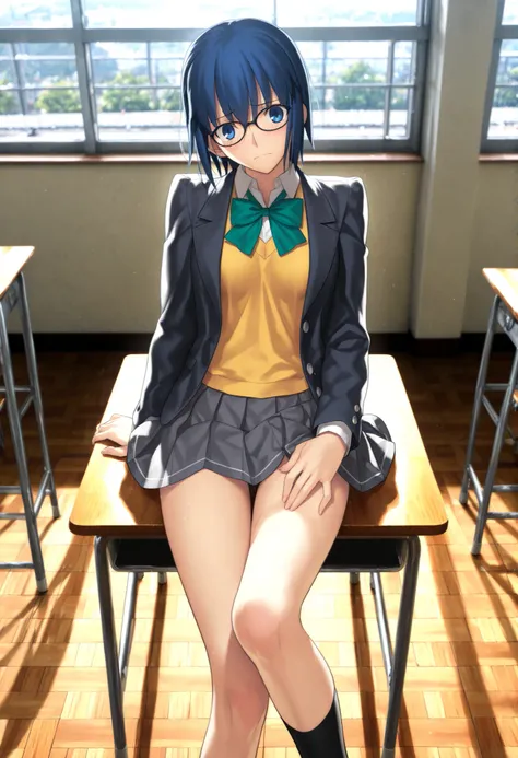 masterpiece, , absurdres, highres, detailed background, high resolution, masterpiece, necessary, detail, best quality, quality, necessary, details, High details, Precise, 8k, indoors, from above, (school, photo background, blurry background ,), sitting, ...